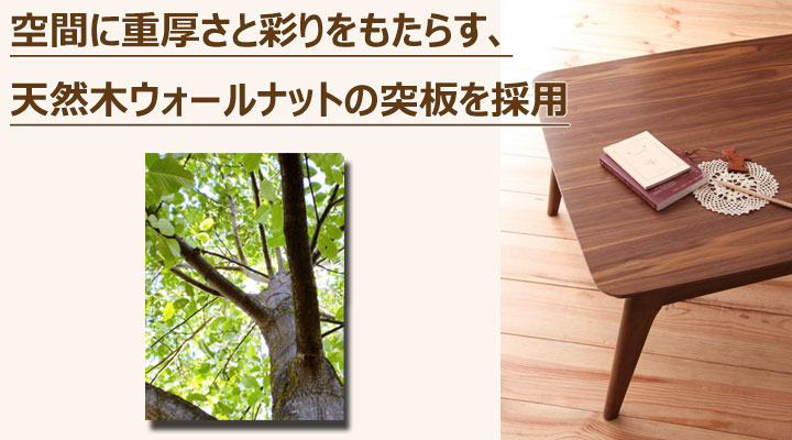 木目調の天板。