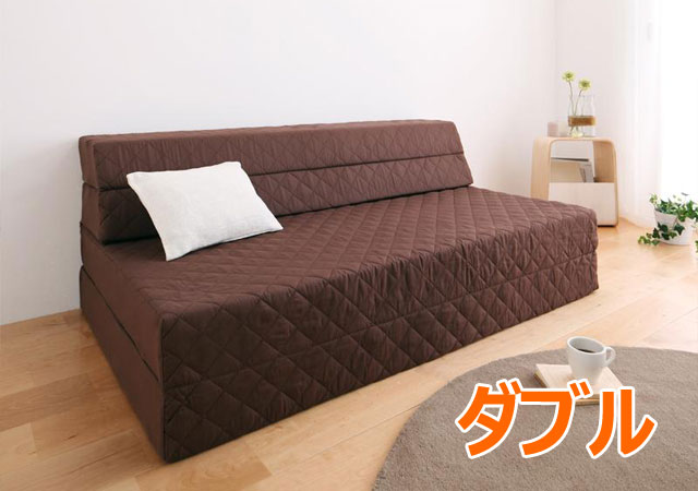 6色から選べる！高反発マットレスソファーベッド ダブル